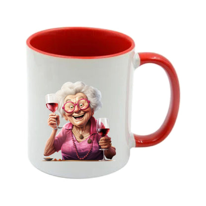 Mug - 11oz - OAP - Lady with a drink 2