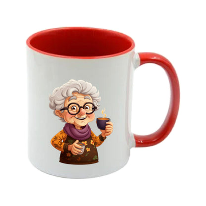 Mug - 11oz - OAP - Lady with a drink 3