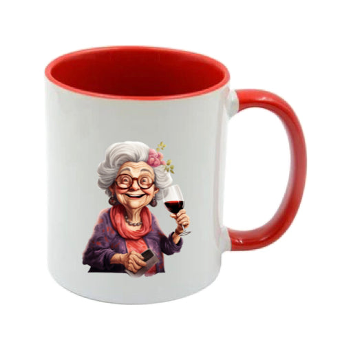 Mug - 11oz - OAP - Lady with a drink 1