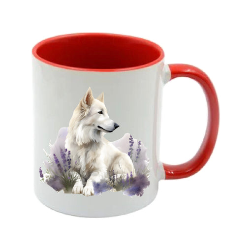 Mug - 11oz - White Swiss Shepherd 3 (GSD)