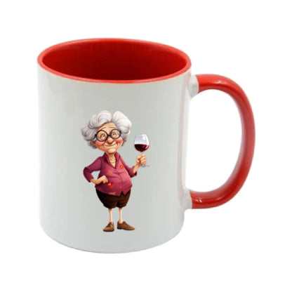 Mug - 11oz - OAP - Lady with a drink 6