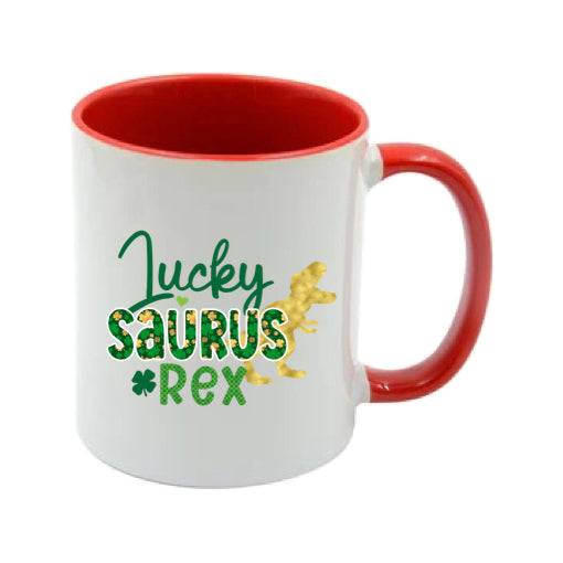 Mug - 11oz - St Patricks Day - Lucky Saurus Rex