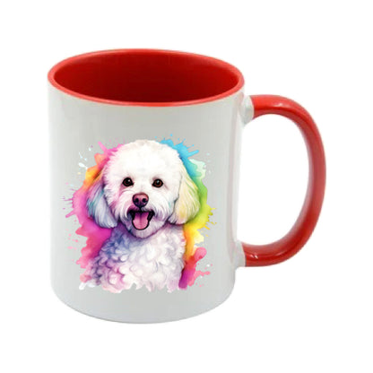 Mug - 11oz - Bichon Frise dog in vibrant watercolours 3