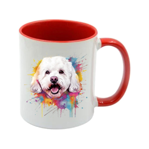 Mug - 11oz - Bichon Frise dog in vibrant watercolours 1