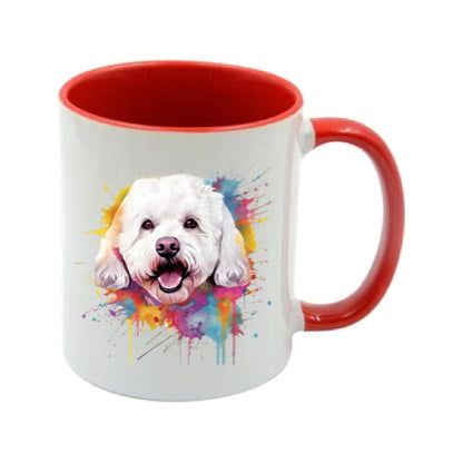 Mug - 11oz - Bichon Frise dog in vibrant watercolours 1