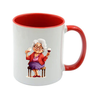 Mug - 11oz - OAP - Lady with a drink 4