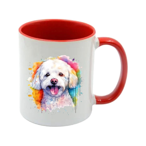 Mug - 11oz - Bichon Frise dog in vibrant watercolours 4