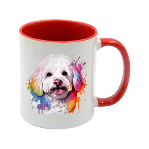 Mug - 11oz - Bichon Frise dog in vibrant watercolours 2