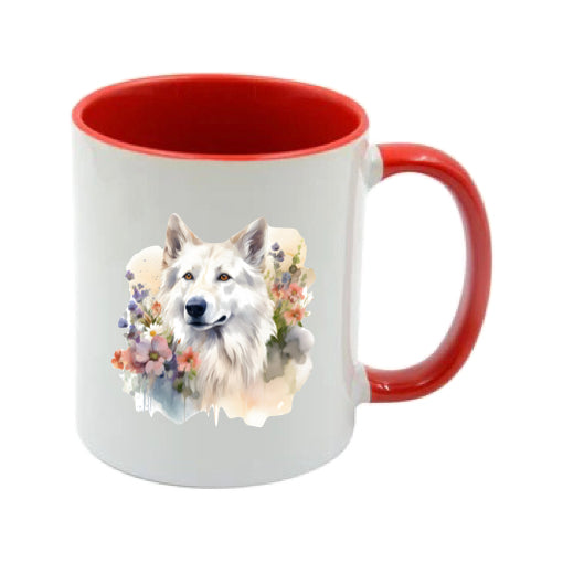Mug - 11oz - White Swiss Shepherd 10 (GSD)
