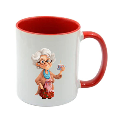 Mug - 11oz - OAP - Lady with a cuppa 1