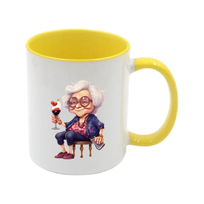 Mug - 11oz - OAP - Lady with a drink 5