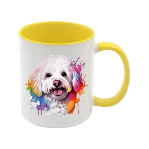 Mug - 11oz - Bichon Frise dog in vibrant watercolours 2