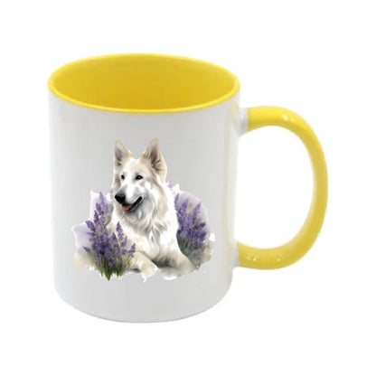 Mug - 11oz - White Swiss Shepherd 8 (GSD)