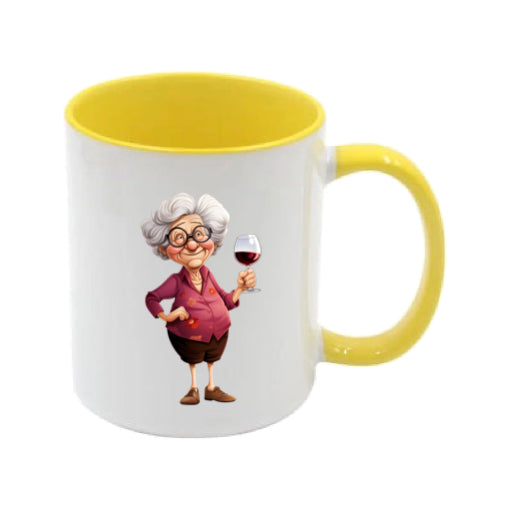 Mug - 11oz - OAP - Lady with a drink 6
