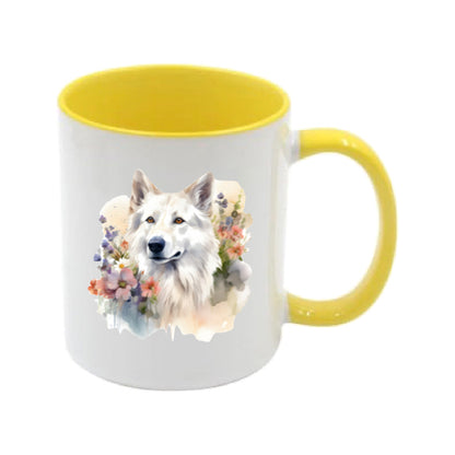 Mug - 11oz - White Swiss Shepherd 10 (GSD)