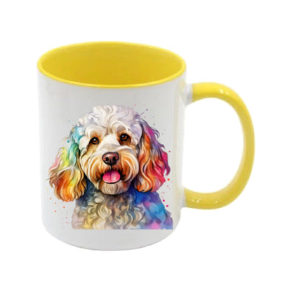 Mug - 11oz - Cockapoo in vibrant watercolours 4