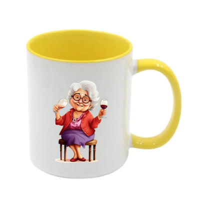 Mug - 11oz - OAP - Lady with a drink 4
