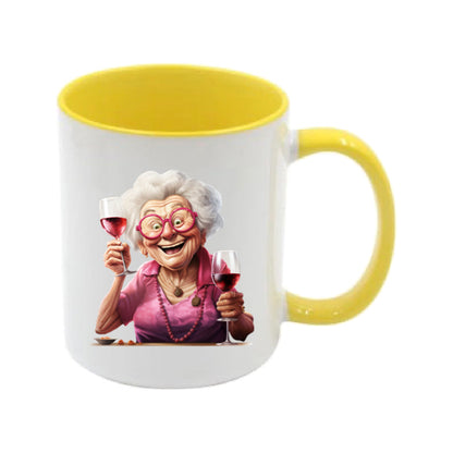 Mug - 11oz - OAP - Lady with a drink 2