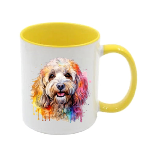 Mug - 11oz - Cockapoo in vibrant watercolours 2