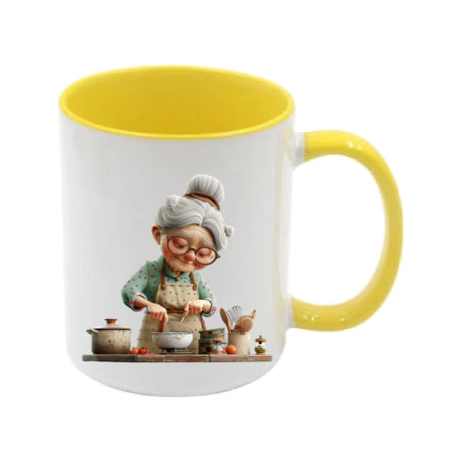 Mug - 11oz - OAP - Lady cooking 2