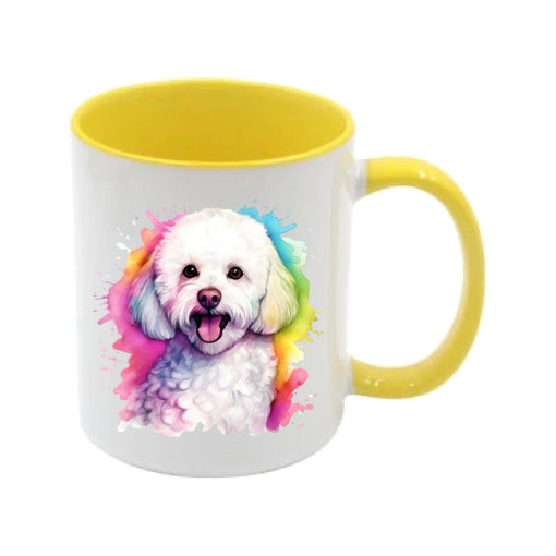 Mug - 11oz - Bichon Frise dog in vibrant watercolours 3