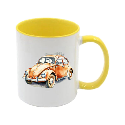 Mug - 11oz - VW Beetle - Orange
