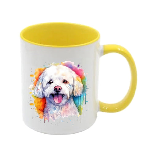 Mug - 11oz - Bichon Frise dog in vibrant watercolours 4