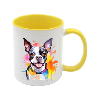 Mug - 11oz - Boston Terrier in vibrant watercolours 5