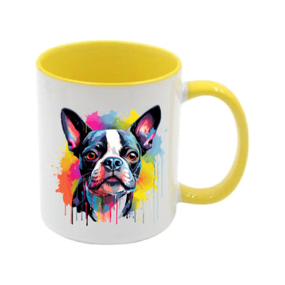 Mug - 11oz - Boston Terrier in vibrant watercolours 1