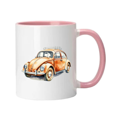 Mug - 11oz - VW Beetle - Orange