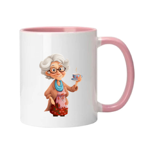 Mug - 11oz - OAP - Lady with a cuppa 1