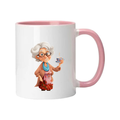 Mug - 11oz - OAP - Lady with a cuppa 1