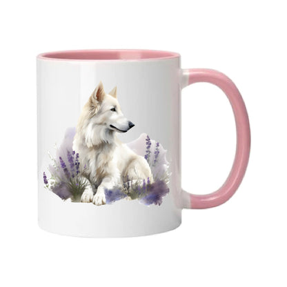 Mug - 11oz - White Swiss Shepherd 3 (GSD)