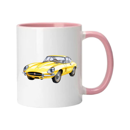 Mug - 11oz - Jaguar E-Type - Yellow