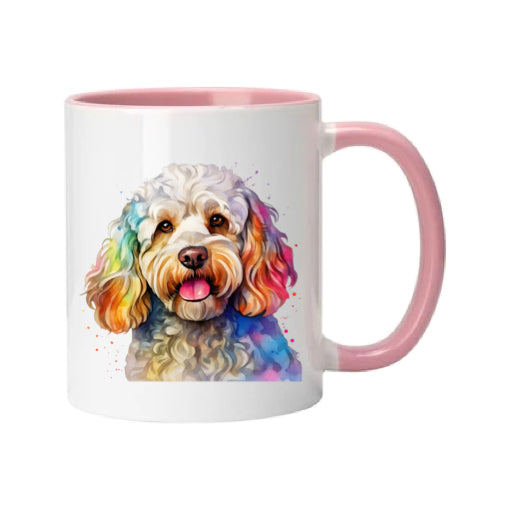 Mug - 11oz - Cockapoo in vibrant watercolours 4