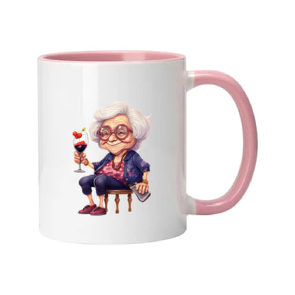 Mug - 11oz - OAP - Lady with a drink 5