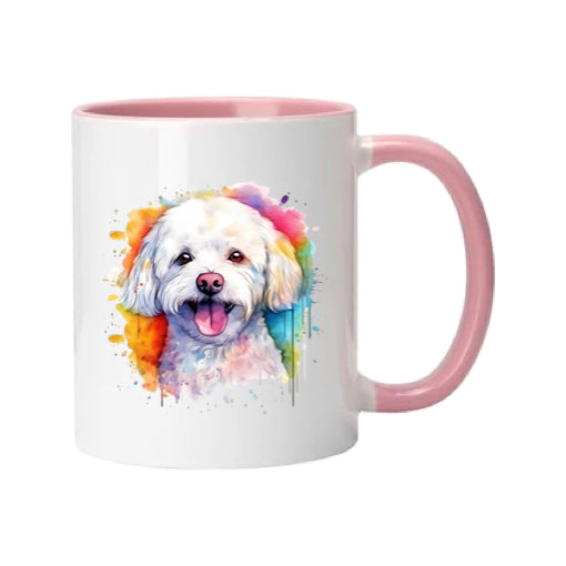 Mug - 11oz - Bichon Frise dog in vibrant watercolours 4