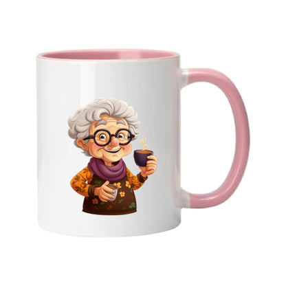 Mug - 11oz - OAP - Lady with a drink 3