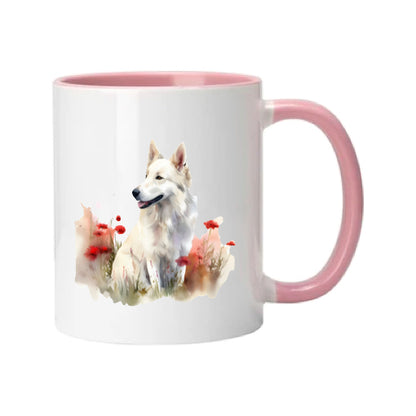 Mug - 11oz - White Swiss Shepherd 7 (GSD)