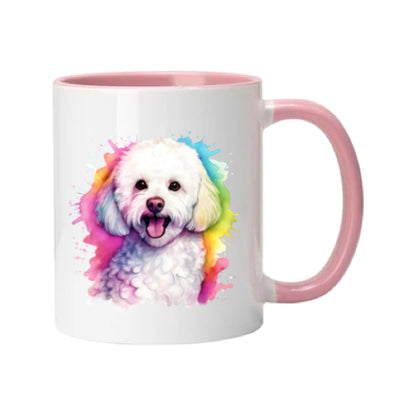 Mug - 11oz - Bichon Frise dog in vibrant watercolours 3