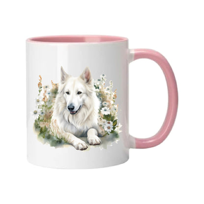 Mug - 11oz - White Swiss Shepherd 1 (GSD)
