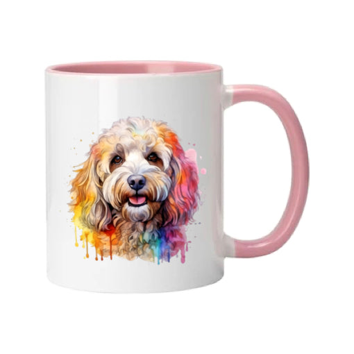 Mug - 11oz - Cockapoo in vibrant watercolours 2