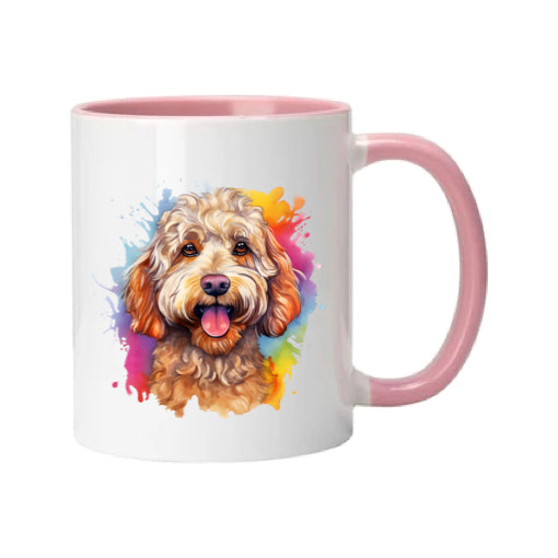 Mug - 11oz - Cockapoo in vibrant watercolours 3