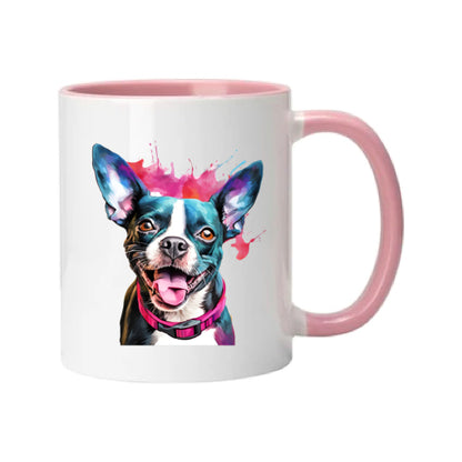 Mug - 11oz - Boston Terrier in vibrant watercolours 2