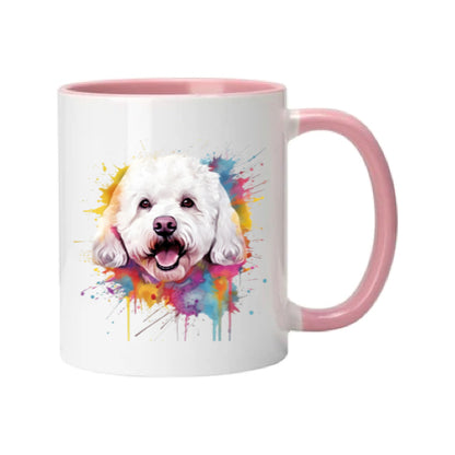 Mug - 11oz - Bichon Frise dog in vibrant watercolours 1