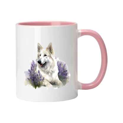 Mug - 11oz - White Swiss Shepherd 8 (GSD)