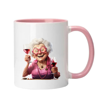Mug - 11oz - OAP - Lady with a drink 2