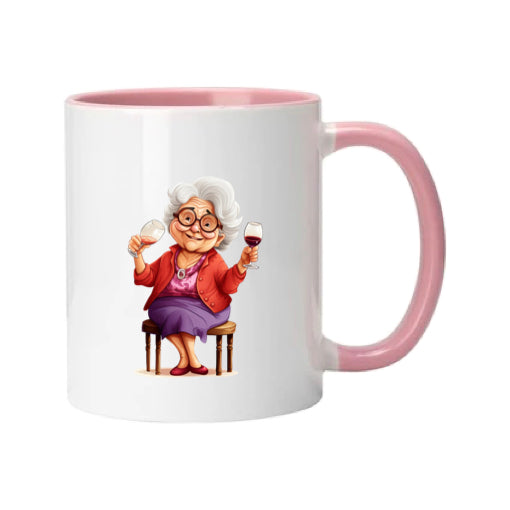 Mug - 11oz - OAP - Lady with a drink 4