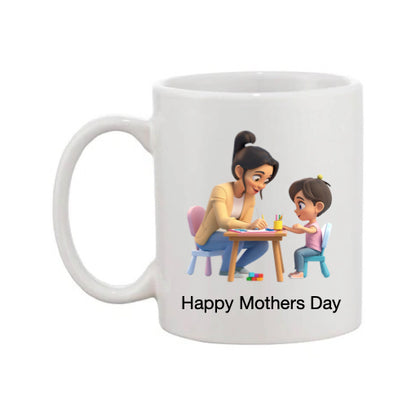 Mug - 11oz - Lady & Boy Drawing 1