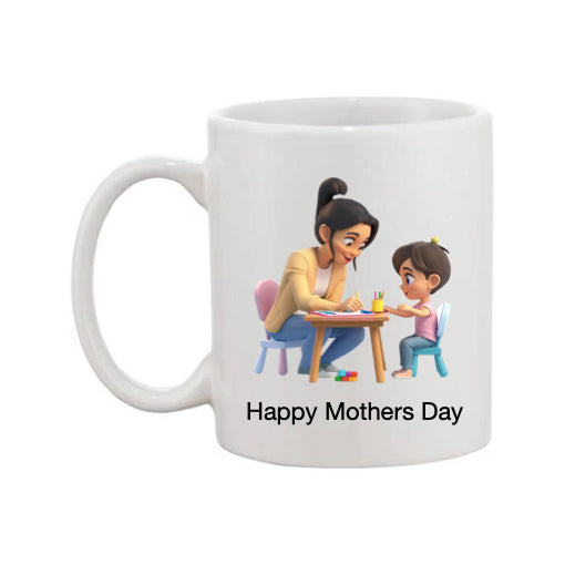 Mug - 11oz - Lady & Boy Drawing 1